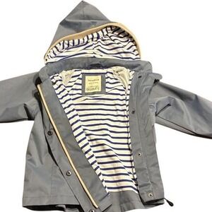 Hooded jacket lined grey Size 4-5 years 110cm Meanbear brand